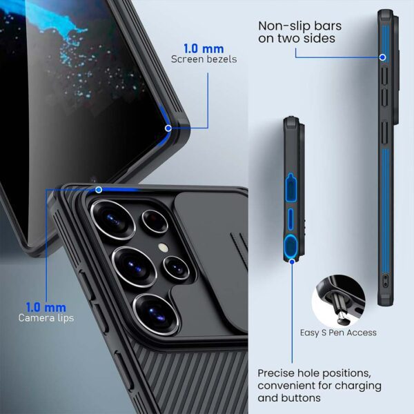 Samsung S25 Ultra - Protector Nillkin Camshield Pro magnetico con cubierta deslizante para cámara - Imagen 3