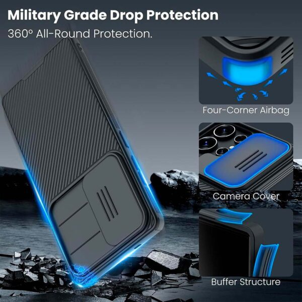 Samsung S25 Ultra - Protector Nillkin Camshield Pro magnetico con cubierta deslizante para cámara - Imagen 5