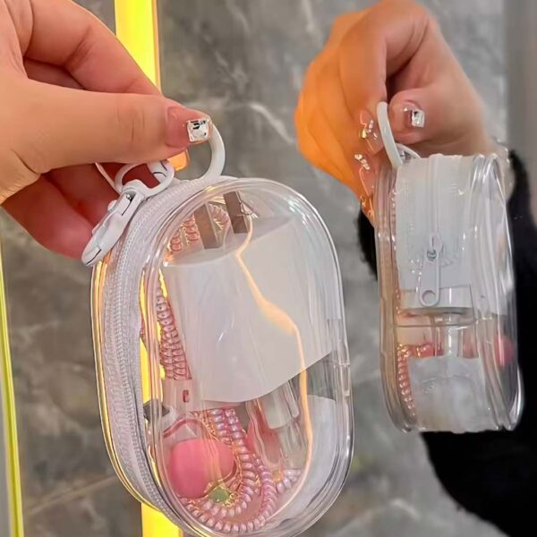 Mini Estuche - Bolso de almacenamiento para cargador, auriculares, cables de datos - Imagen 2