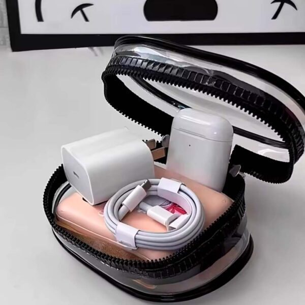 Mini Estuche - Bolso de almacenamiento para cargador, auriculares, cables de datos - Imagen 4