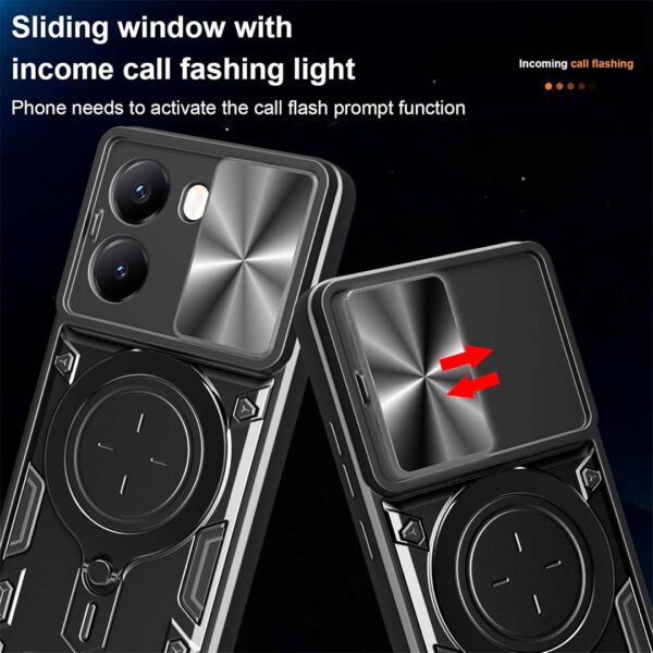 Xiaomi Poco X7 Pro 5G - Protector resistente y fuerte con panel deslizante para cámara serie puritano - Imagen 6