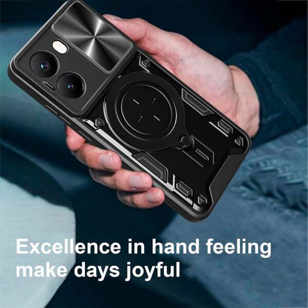 Xiaomi Poco X7 Pro 5G - Protector resistente y fuerte con panel deslizante para cámara serie puritano - Imagen 2