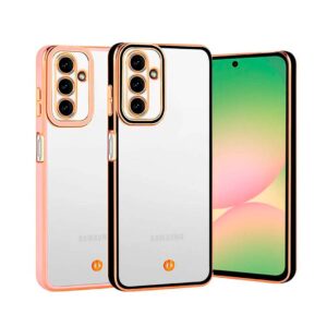 Samsung A56 - Protector TPU transparente suave enchapada con cubierta de cámara serie mercurio