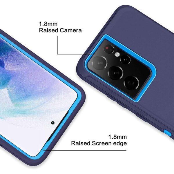 Samsung S21 Ultra - Protector de 3 capas resistente a los golpes serie defender - Imagen 5