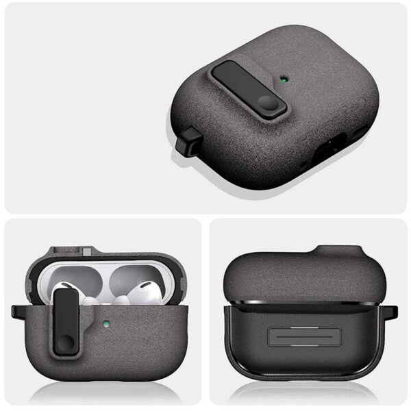 Airpods Pro & Pro 2 - Protector con cierre de hebilla, resistente a golpes, serie poma - Imagen 5