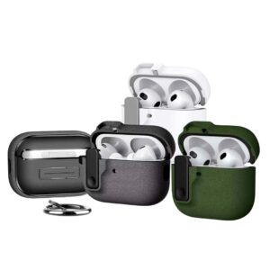 Airpods 2 & Airpods 3 - Protector con cierre de hebilla, resistente a golpes, serie poma