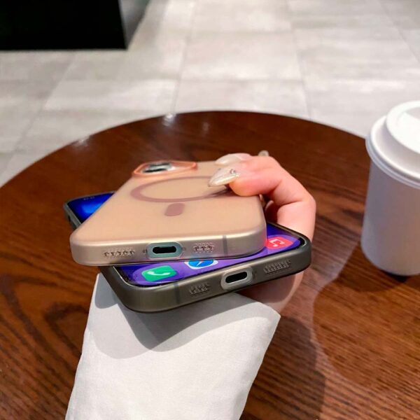 iPhone 16 - Protector compatible con magsafe, delgado y resistente a golpes, serie Ronda - Imagen 8