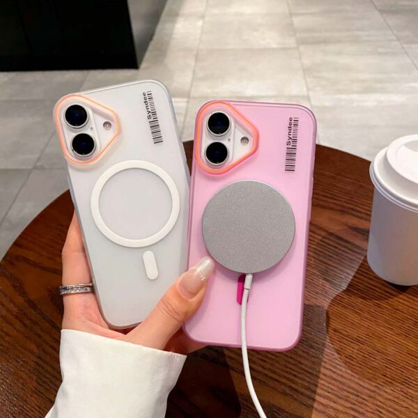 iPhone 16 - Protector compatible con magsafe, delgado y resistente a golpes, serie Ronda