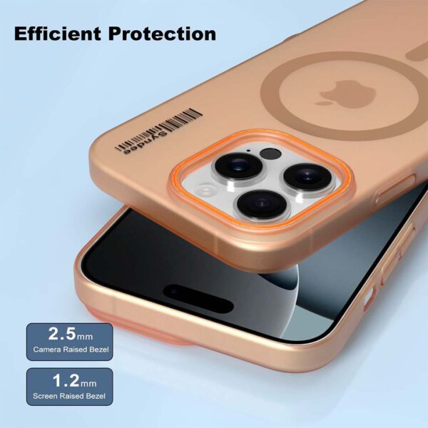 iPhone 16 Pro Max & 16 Pro - Protector compatible con magsafe, delgado y resistente a golpes, serie Ronda - Imagen 9