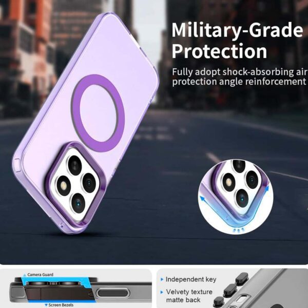 Honor X8C - Protector matte compatible con magsafe, delgado a prueba de golpes, serie Sofi - Imagen 7