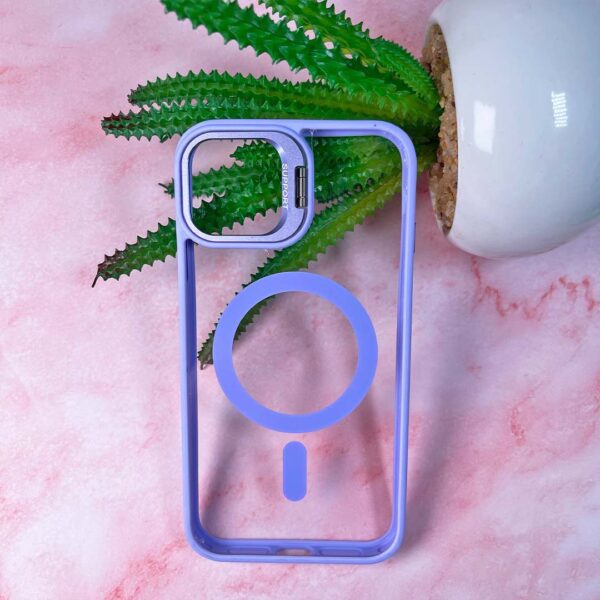 iPhone 11 - Protector magsafe, con lentes de cámara incluidos y soporte de mesa, serie Unido View - Imagen 2