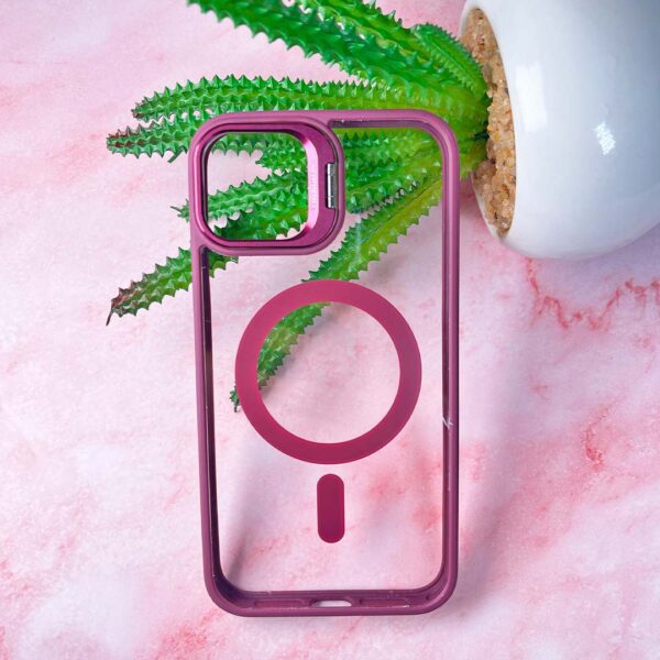 iPhone 11 - Protector magsafe, con lentes de cámara incluidos y soporte de mesa, serie Unido View - Imagen 5