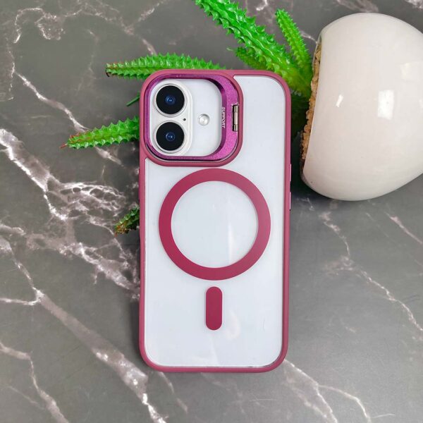 iPhone 16 - Protector magsafe, con lentes de cámara incluidos y soporte de mesa, serie Unido View - Imagen 5