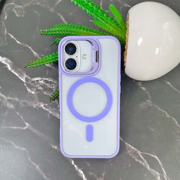 iPhone 16 - Protector magsafe, con lentes de cámara incluidos y soporte de mesa, serie Unido View - Imagen 2