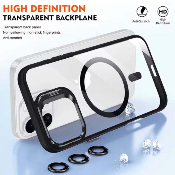 iPhone 14 Pro Max & 14 Pro - Protector magsafe, con lentes de cámara incluidos y soporte para mesa, serie Unido View - Imagen 5