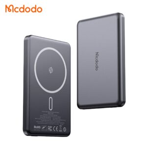 MCDODO - Powe Bank 20W magnético ultra delgado de metal, capacidad de 5,000 mAh