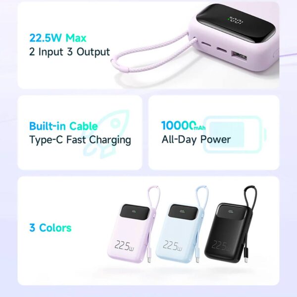 Mcdodo - Power Bank portatil de 22.5W con pantalla Digital, capacidad de 10000 mAh - Imagen 6