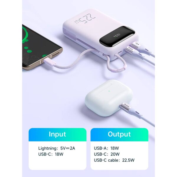 Mcdodo - Power Bank portatil de 22.5W con pantalla Digital, capacidad de 10000 mAh - Imagen 9