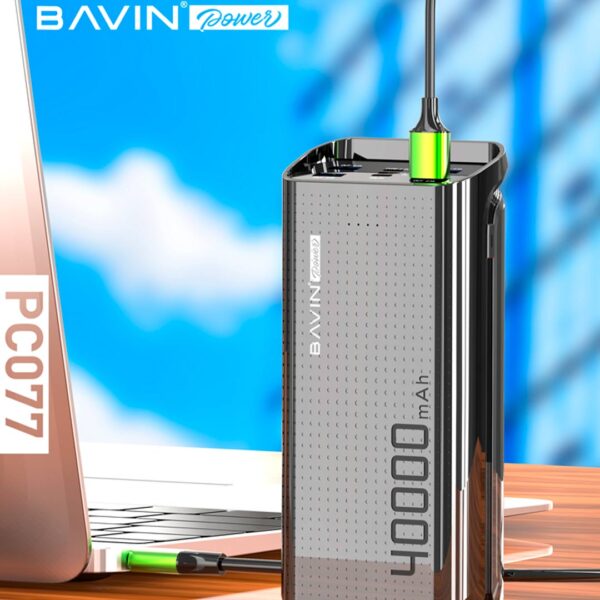 Bavin - Power Bank portátil con capacidad de 40,000 mAh, multi puertos de carga rápida de hasta 22.5W - Imagen 5