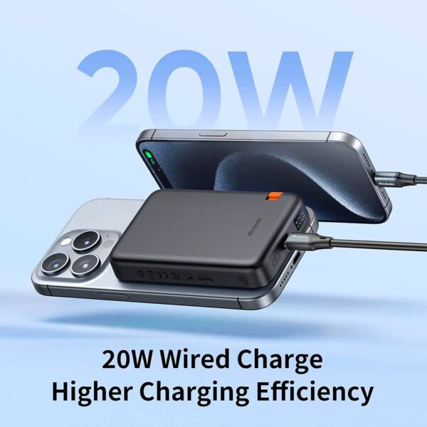 Mcdodo - Power Bank 20W de carga inalambrica para iPhone, 10,000 mAh - Imagen 8