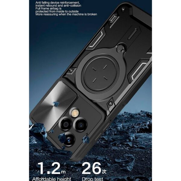 Honor 200 Lite- Protector resistente y fuerte con panel deslizante para cámara serie puritano - Imagen 9