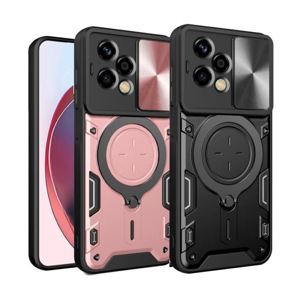 Honor 200 Lite- Protector resistente y fuerte con panel deslizante para cámara serie puritano