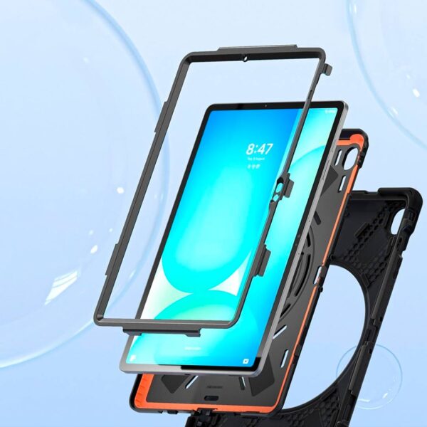Samsung Tab S10 FE+ - Protector de alta resistencia con correa de mano, serie tractor - Imagen 3