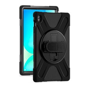 Samsung Tab S10 FE+ - Protector de alta resistencia con correa de mano, serie tractor
