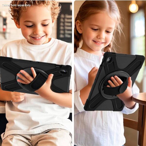 Samsung Tab S10 FE+ - Protector de alta resistencia con correa de mano, serie tractor - Imagen 6