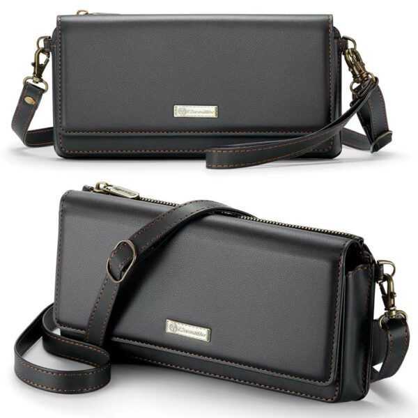 Caseme - Bolso pequeño universal de cuero para teléfono, estuche monedero y tarjetero - Imagen 5