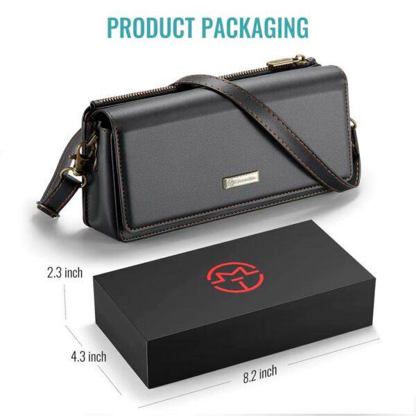 Caseme - Bolso pequeño universal de cuero para teléfono, estuche monedero y tarjetero - Imagen 10