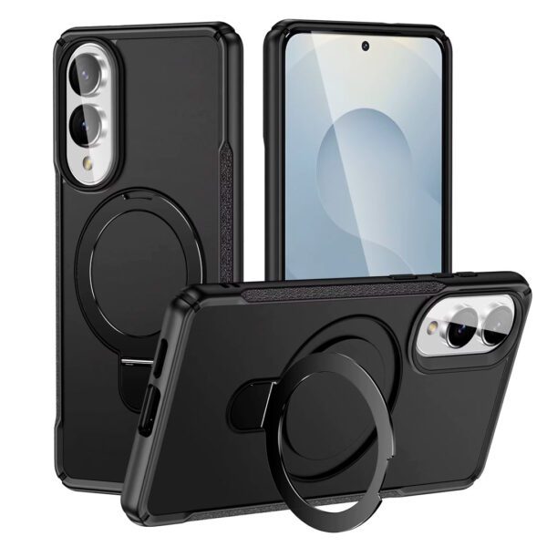 Samsung S25 Edge - Protector magnético, con soporte de anillo, serie Roble - Imagen 3