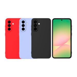 Samsung A56 - Protector de silicone suave, resistente a los golpes y caídas
