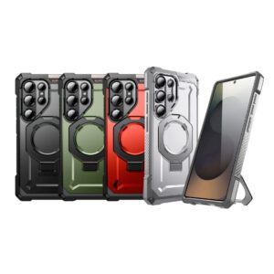 Samsung S25 Ultra - Protector fuerte con soporte magnético, compatible con S Pen, Serie UB-GRIP