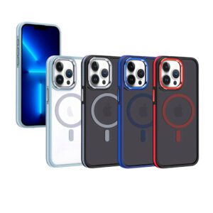 iPhone 13 Pro Max - Protector TPU mate con bordes antideslizante y magsafe incorporado, serie revelión